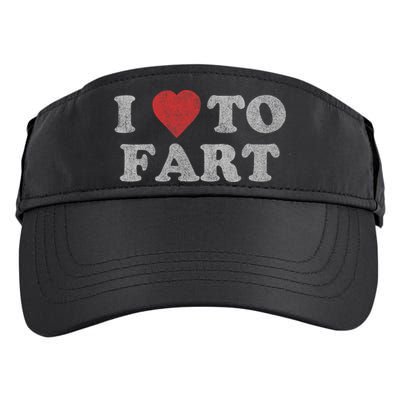 I Love To Fart Design Adult Drive Performance Visor
