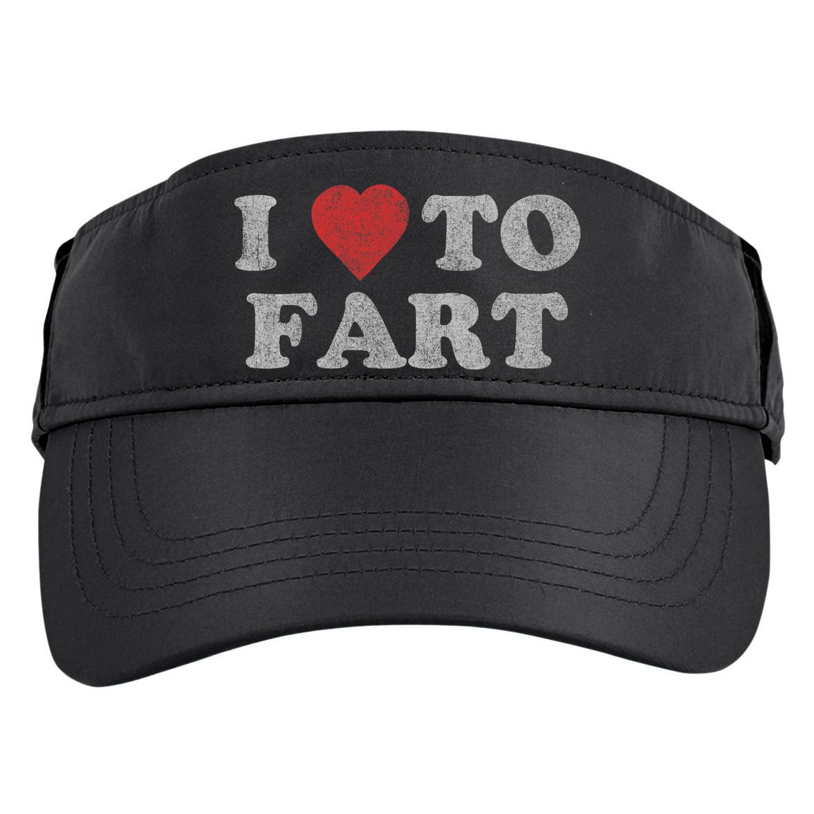 I Love To Fart Design Adult Drive Performance Visor