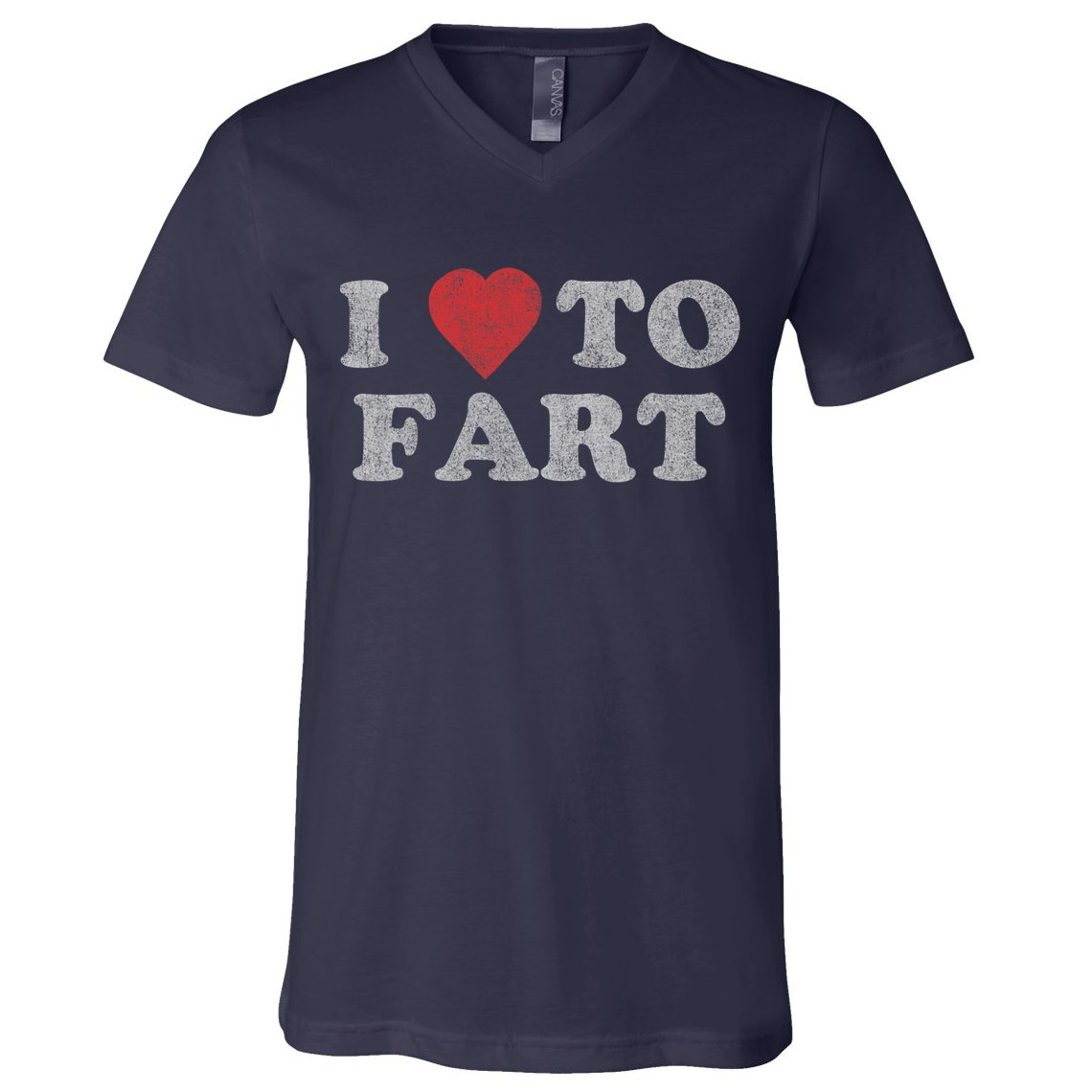 I Love To Fart Design V-Neck T-Shirt