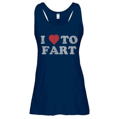I Love To Fart Design Ladies Essential Flowy Tank