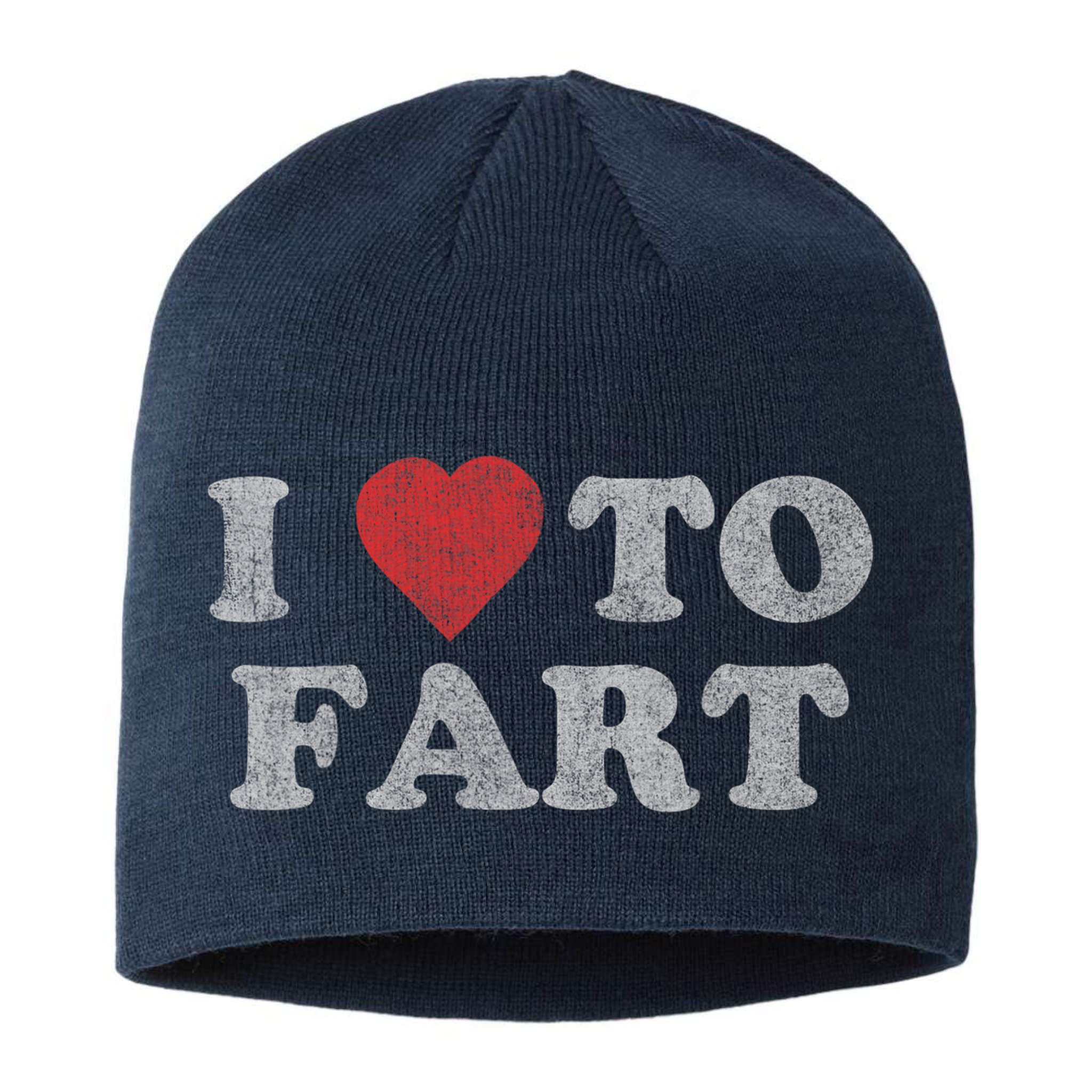 I Love To Fart Design Sustainable Beanie