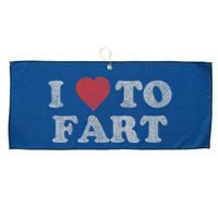 I Love To Fart Design Large Microfiber Waffle Golf Towel