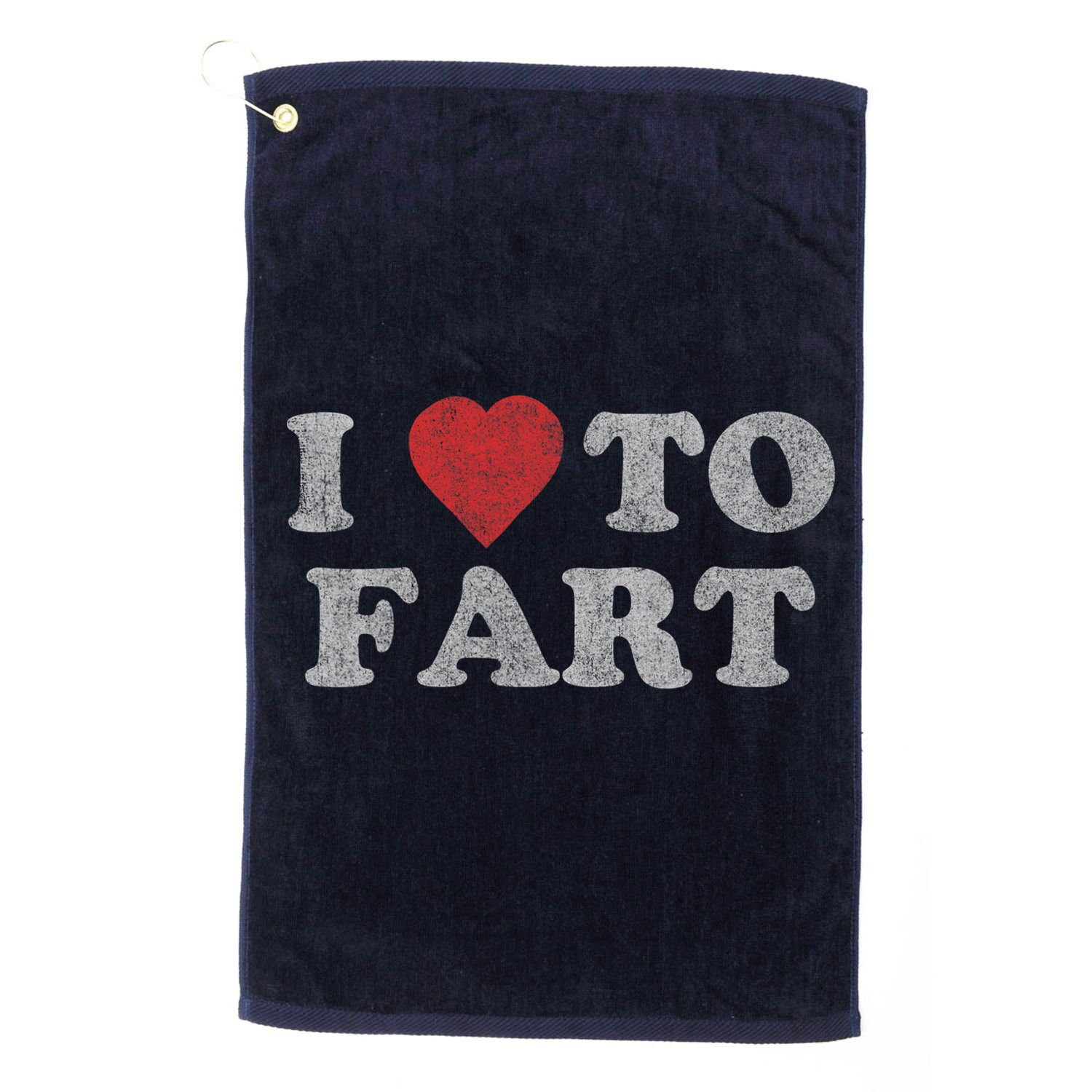 I Love To Fart Design Golf Towel