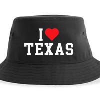 I Love Texas TX Throwback Design Sustainable Bucket Hat