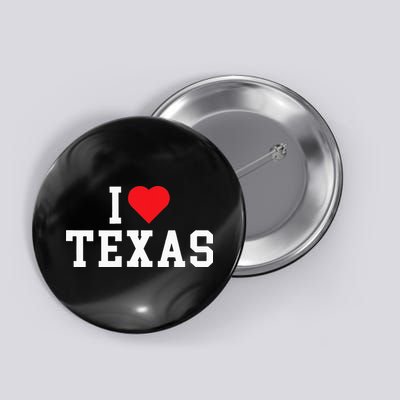 I Love Texas TX Throwback Design Button