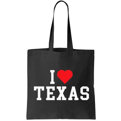 I Love Texas TX Throwback Design Bag