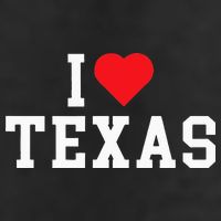 I Love Texas TX Throwback Design Golf Towel