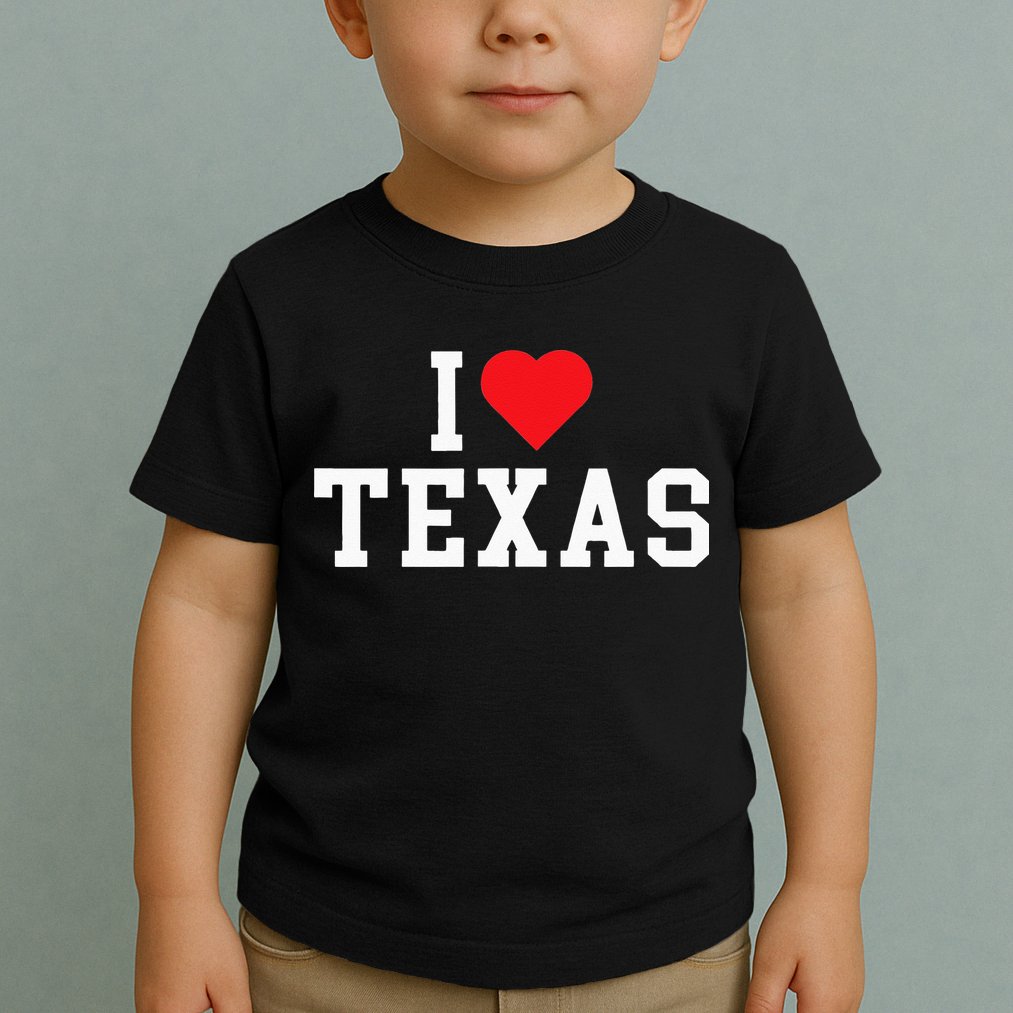I Love Texas TX Throwback Design Toddler T-Shirt