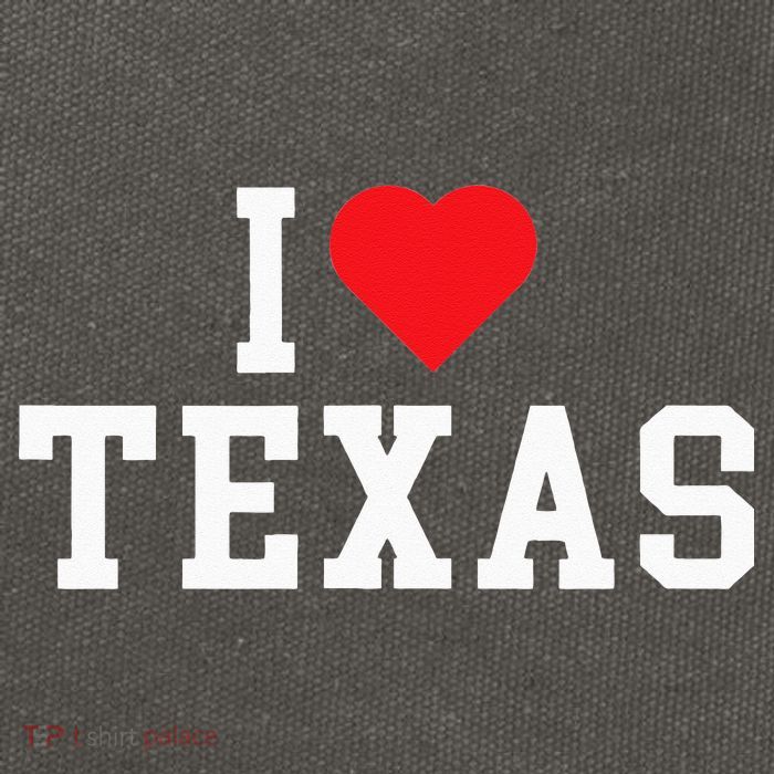 I Love Texas TX Throwback Design Cotton Canvas Backpack