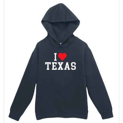 I Love Texas TX Throwback Design Urban Pullover Hoodie