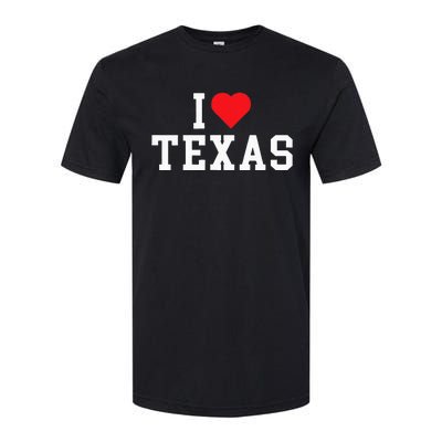 I Love Texas TX Throwback Design Softstyle® CVC T-Shirt