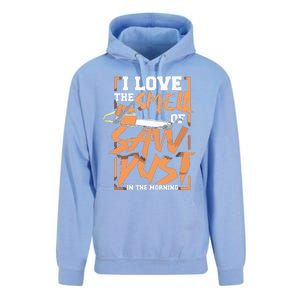 I Love The Smell Of Sawdust In The Morning Lumberjack Unisex Surf Hoodie