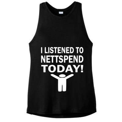I Listened To Nettspend Today Concert Music Ladies PosiCharge Tri-Blend Wicking Tank