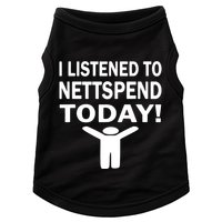 I Listened To Nettspend Today Concert Music Doggie Tank