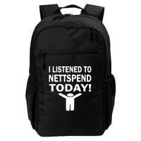 I Listened To Nettspend Today Concert Music Backpack
