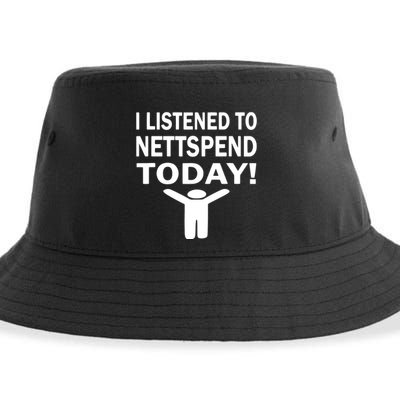I Listened To Nettspend Today Concert Music Sustainable Bucket Hat