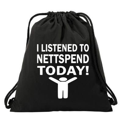 I Listened To Nettspend Today Concert Music Drawstring Bag