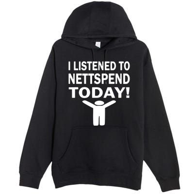 I Listened To Nettspend Today Concert Music Premium Pullover Hoodie