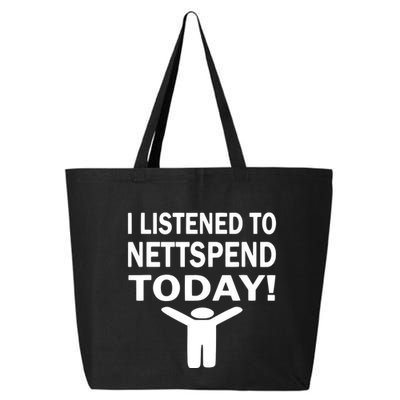 I Listened To Nettspend Today Concert Music 25L Jumbo Tote