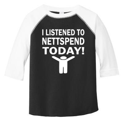 I Listened To Nettspend Today Concert Music Toddler Fine Jersey T-Shirt