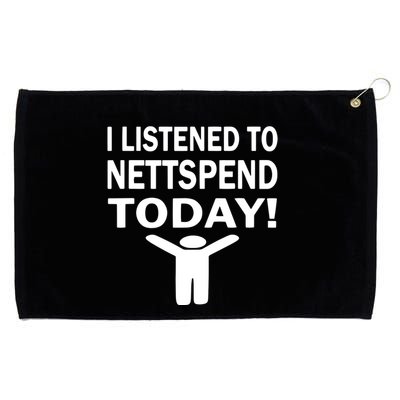 I Listened To Nettspend Today Concert Music Grommeted Golf Towel