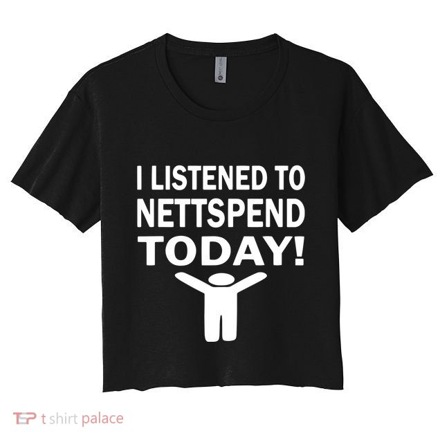 I Listened To Nettspend Today Concert Music Crop Top