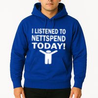 I Listened To Nettspend Today Concert Music Hoodie