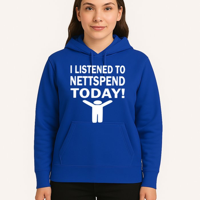 I Listened To Nettspend Today Concert Music Hoodie