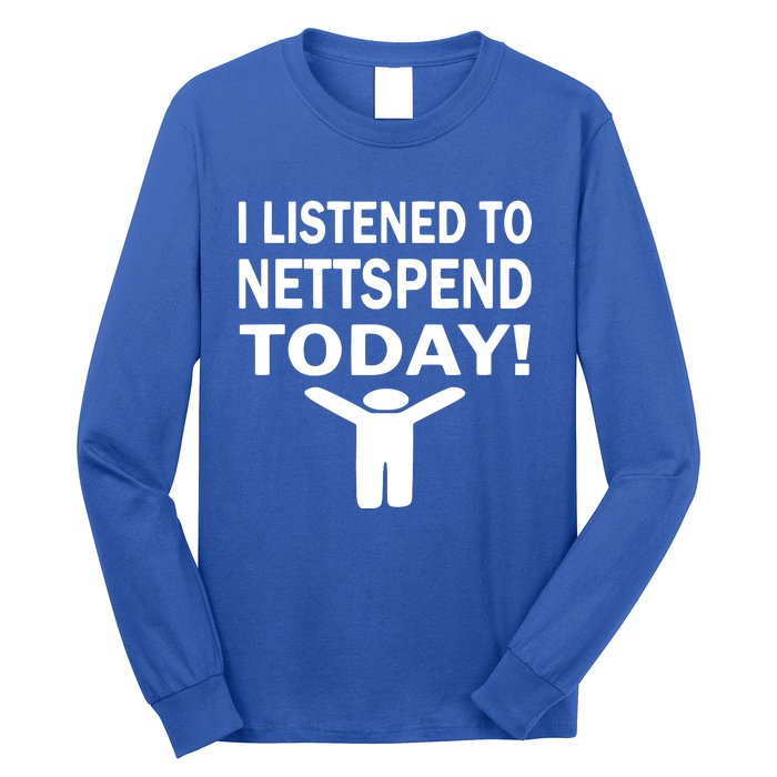 I Listened To Nettspend Today Concert Music Long Sleeve Shirt