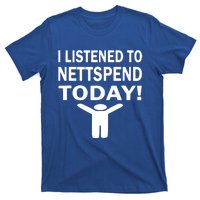 I Listened To Nettspend Today Concert Music T-Shirt