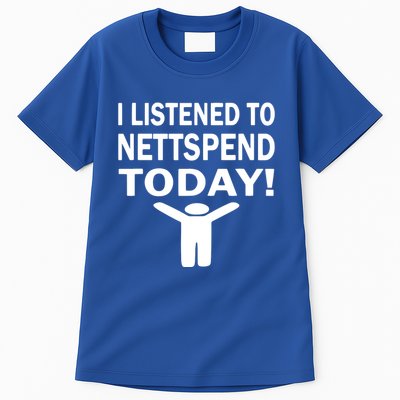 I Listened To Nettspend Today Concert Music Tall T-Shirt