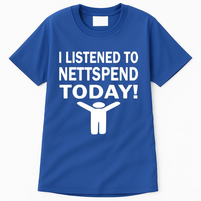I Listened To Nettspend Today Concert Music Tall T-Shirt