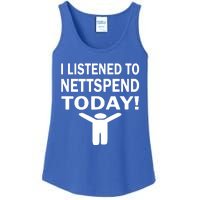 I Listened To Nettspend Today Concert Music Ladies Essential Tank