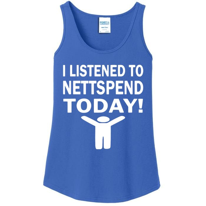 I Listened To Nettspend Today Concert Music Ladies Essential Tank