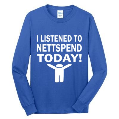 I Listened To Nettspend Today Concert Music Tall Long Sleeve T-Shirt