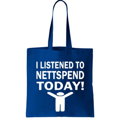I Listened To Nettspend Today Concert Music Bag