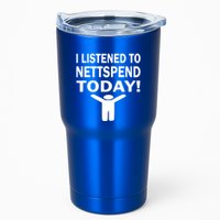 I Listened To Nettspend Today Concert Music Tumbler