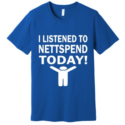 I Listened To Nettspend Today Concert Music Premium T-Shirt