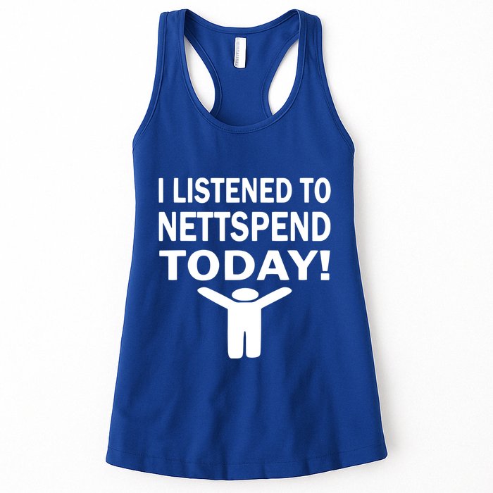 I Listened To Nettspend Today Concert Music Womens Tank Top