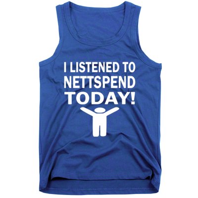 I Listened To Nettspend Today Concert Music Tank Top