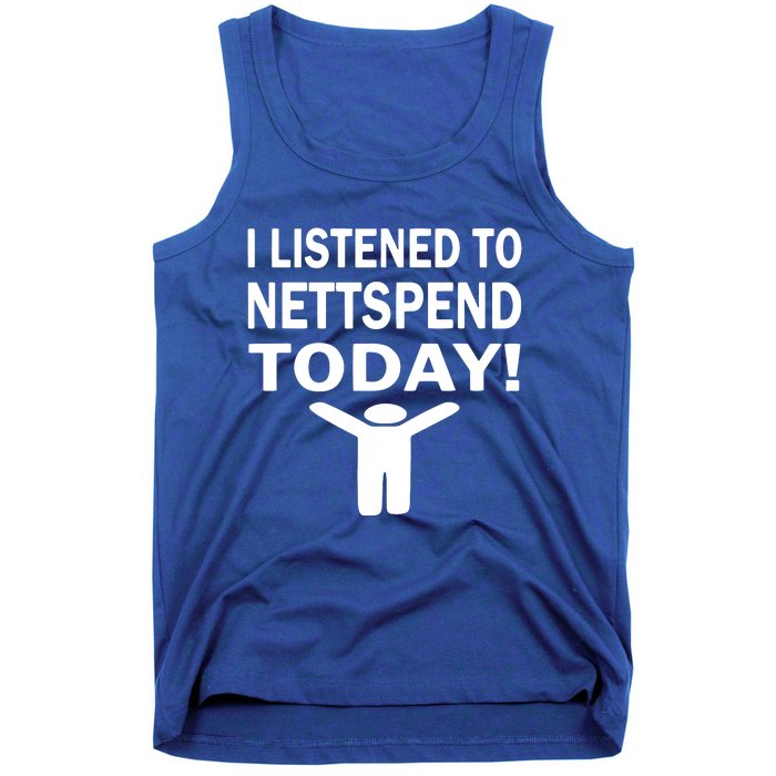 I Listened To Nettspend Today Concert Music Tank Top