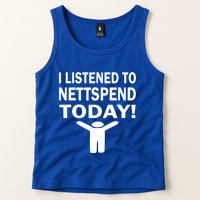 I Listened To Nettspend Today Concert Music Tank Top