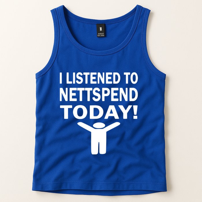 I Listened To Nettspend Today Concert Music Tank Top