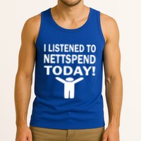 I Listened To Nettspend Today Concert Music Tank Top