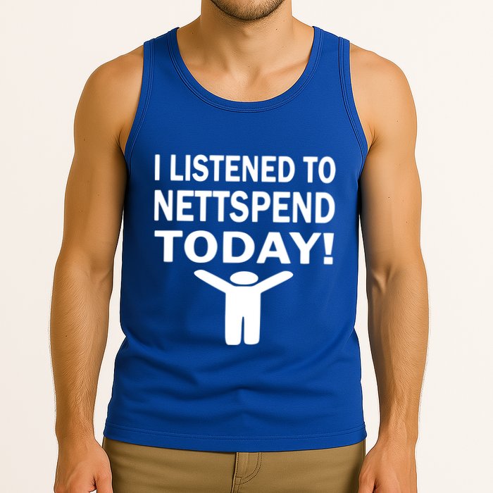 I Listened To Nettspend Today Concert Music Tank Top