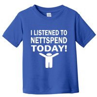I Listened To Nettspend Today Concert Music Toddler T-Shirt