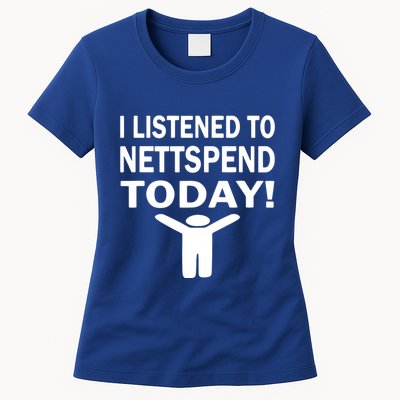 I Listened To Nettspend Today Concert Music Womens T-Shirt