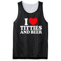 I Love Titties And Beer Funny I Love Titties And Beer Mesh Reversible Basketball Jersey Tank