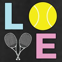 I Love Tennis Tennis Player 7 Panel Mesh Trucker Snapback Hat