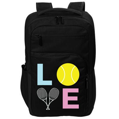 I Love Tennis Tennis Player Impact Tech Backpack
